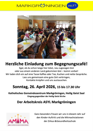 Herzliche Einladung zum Begegnungscafé 2026!